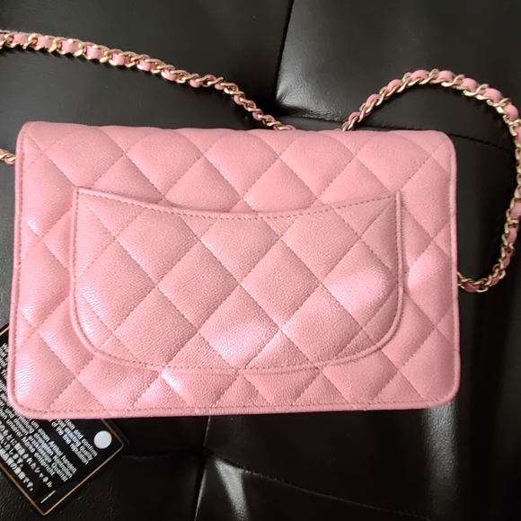 🛑SOLD🛑CHANEL 19S IRIDESCENT PINK WOC - Picture 4 of 9